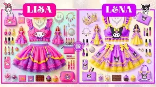 Lisa or Lena My Melody vs Korumi 💗🎁💜 #random #cute #fypジ #lena #lisa #lisaandlena
