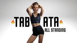 BURN 350 CALORIES - 30 MINUTE NO REPEATS - TABATA CARDIO WORKOUT - ALL STANDING HIIT