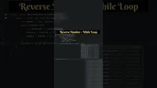 Java&rsquo;s while loop: Turning 786 into 687 like a pro! 🔄 Watch the magic happen! 💻| Step To Automation