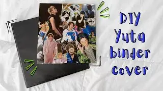 making a cover for my yuta photocard binder