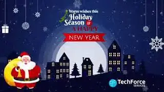 Merry Christmas & Happy New Year From TechForce Services | Salesforce Consulting Services