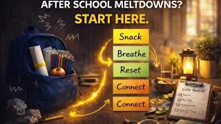 After-School Emotional Regulation Plan. #EmotionalRegulationForKids #AfterSchoolPlan 