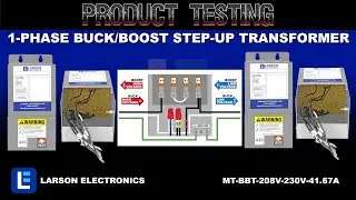 1-Phase Buck/Boost Step-Up Transformer - 208V Primary - 230V Secondary - 41.67 Amps - 50/60Hz