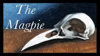 Magpie Bird Skull Still Life | 4K Oil Painting Demonstration