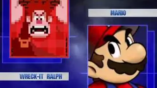 MUGEN 1v1 ~ Wreck-it Ralph VS Mari (Mario)