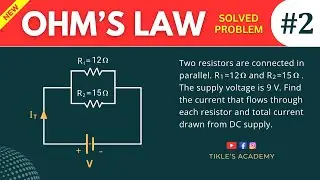 OHM'S LAW SOLVED PROBLEM 2 IN ELECTRICAL ENGINEERING @TIKLESACADEMY