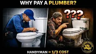 Why pay a plumber to install a toilet when a handyman charges 1/3 of the price?
