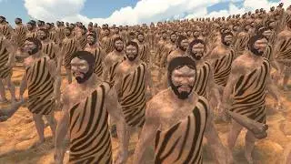 90,000 Cavemen vs 5 Million Spartans Ultiimate Epic Battle Simulator 2