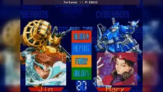 Fightcade 👊 Cyberbots: Full Metal Madness 👊🏾 Turbovec 🇺🇸 Vs P-10033 🇯🇵