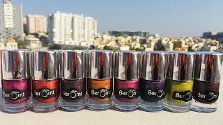 Beromt Holographic nail polish swatch || nail art amanda || nail polish swatch