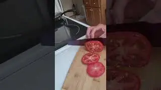 NATURAL SOUND EFFECT OF CUTTING FRESH TOMATOES #shorts #soundeffect #trenddingvideo