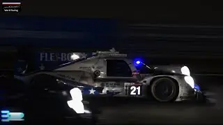 2021 Oreca 07 LMP2 Pure V8 Racing Sound at Night! 24H Le Mans 2021