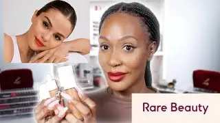 TRYING RARE BEAUTY BY SELENA GOMEZ | FULL FACE FIRST IMPRESSIONS