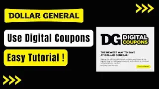 How to Use Digital Coupons at Dollar General !