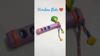 janmastami special krishna flute with clay...#shorts