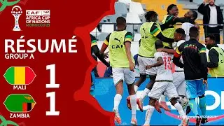 Mali Zambie | 1-1 | R&eacute;sum&eacute; | Coupe d'Afrique des Nations 2025 | zambie mali