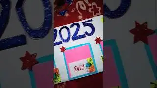 Happy new year to everyone 🥳🎁 hand made calendar #calendar #handmaking #crafts #tablecalendar