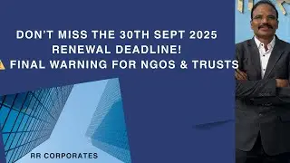 Final Warning ⚠️: Income Tax Renewal Under Sec 12AB &ndash; Protect Your Trust Before It&rsquo;s Too Late!