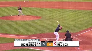 Red Sox Edge Delmarva Shorebirds 4-3 in Back-and-Forth Battle