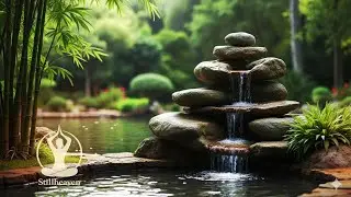 Peaceful Garden Fountain 🌿 3.2 Hours of Dreamy Piano & Water Sounds for Deep Sleep