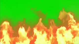 Fire Flame Green screen effect HD footage No Copyright || fire chroma key