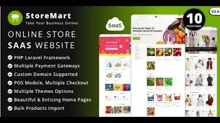 How to Install StoreMart SaaS #Php Script - Online Product Selling Business Website Builder