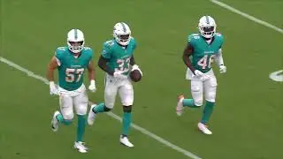 Miami Dolphins Siran Neal with the strip & recovery  & Coach Weaver approves#NFL