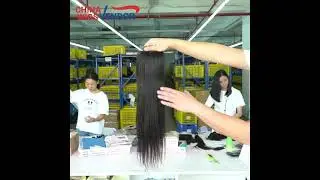 China wigs vendor remy hair factory 4*4 Transparent lace closure straight