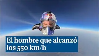 El momento de r&eacute;cord en que Sebasti&aacute;n &Aacute;lvarez alcanza los 550 km/h con un traje con alas