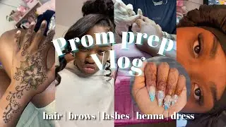 Prom Preparation Vlog| maintenance, nails, hair, brows, consultations, lashes & more!!