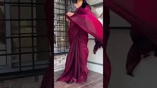 Banglori satin Dual shade silk saree..Stunning colours 😍 👌