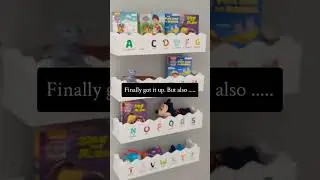 Yesterday&rsquo;s project with my son&hellip; what a ride 😂 We were putting up these Alphabet book wall