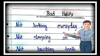 10 Lines on Bad Habits | Bad Habits in English | Short essay On Bad Habits | latter | application