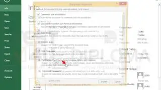 Check the active workbook for hidden metadata or personal information. Delete any information on...