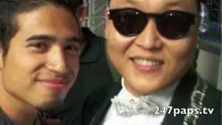 (EXCLUSIVE) PSY showing love to his fans in New York City