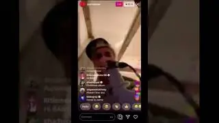 Justin Bieber IG live | 