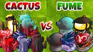 PVZ Fusion 3.3 - Cactus vs Fume - Team Battle!
