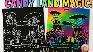 🎨 &ldquo;Colorful Candy Land Art Time | Fun Scratch Drawing&rdquo;