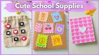 DIY 5 *Unique* School Supplies 📚🖊️ | DIY Stationary Craft #diy #schoolcraft