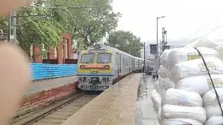Kanpur Tundla Memu | train pulling into the platform | kanpur Central | 