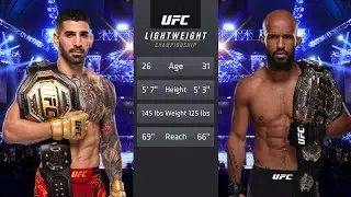 Ilia Topuria vs Demetrious Johnson Full Fight - UFC 4 Fight Of The Night