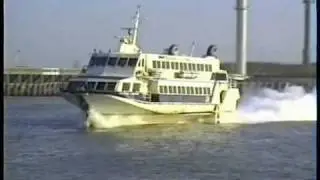 Oostende 1989 - Ferry to Dover - RMT Boeing Jetfoil Pricesse Clementine