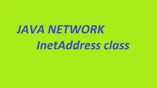 java network InetAddress class Part 5(program that lists all the network interfaces)