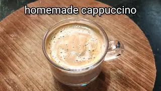 Cappuccino coffee at home 