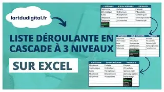 EXCEL : Liste déroulante en cascade (3 niveaux)