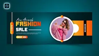 Fashion Sale Social Facebook Cover Photo Design | Adobe Photoshop Tutorial