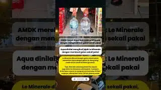 AMDK merek Aqua ikuti jejak Le Minerale dengan menghadirkan galon sekali pakai