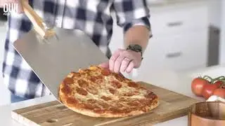 Pizza Peel Aluminum Metal Pizza Paddle 12 x 14 inch  Pizza Cutter 14 Rocker Blade Pi