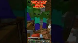 Minecraft Walking Dead: Fighting Through TWO Zombie Houses! #minecraft #minecraftshorts