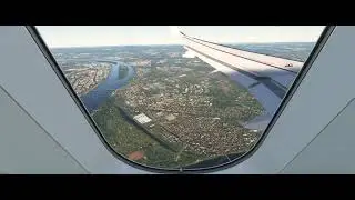 4K | Approaching EDDF RWY 07L with FBW A320 NEO | PAX View | MSFS 2020 | FS Realistic